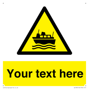 Custom warning ferries crossing vessels